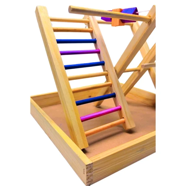 Brinquedo Playground Para Calopsita Periquito Twister Hamster - Imagem 3