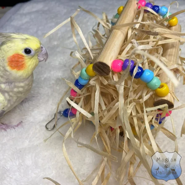 Puxa Palha, Brinquedo para Calopsita, Periquito, Agapornis - Imagem 5