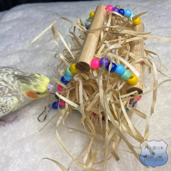 Puxa Palha, Brinquedo para Calopsita, Periquito, Agapornis - Imagem 6