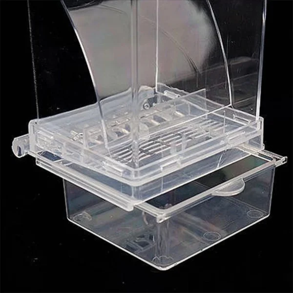 kit 2 Alimentadores automáticos P/ calopsitas Transparente Para Periquitos Alimentador - Imagem 3