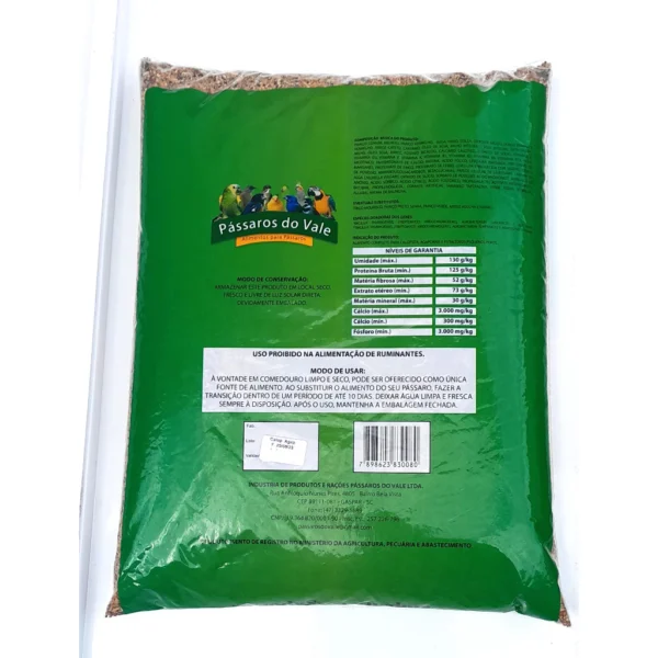 ração mistura de sementes de calopsita agapornis 5kg - Imagem 2